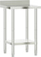 vidaXL - Keukenwerktafel - met - spatscherm - 55x55x93 - cm - roestvrij - staal