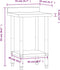 vidaXL - Keukenwerktafel - met - spatscherm - 55x55x93 - cm - roestvrij - staal