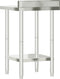 vidaXL - Keukenwerktafel - met - spatscherm - 55x55x93 - cm - roestvrij - staal