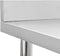 vidaXL - Keukenwerktafel - met - spatscherm - 60x60x93 - cm - roestvrij - staal