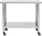 vidaXL - Keukenwerktafel - met - wielen - 100x45x85 - cm - roestvrij - staal