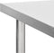 vidaXL - Keukenwerktafel - met - wielen - 100x45x85 - cm - roestvrij - staal