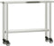 vidaXL - Keukenwerktafel - met - wielen - 110x30x85 - cm - roestvrij - staal