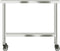 vidaXL - Keukenwerktafel - met - wielen - 110x30x85 - cm - roestvrij - staal