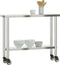 vidaXL - Keukenwerktafel - met - wielen - 110x30x85 - cm - roestvrij - staal