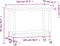 vidaXL - Keukenwerktafel - met - wielen - 110x55x85 - cm - roestvrij - staal