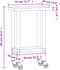 vidaXL - Keukenwerktafel - met - wielen - 55x30x85 - cm - roestvrij - staal