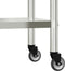 vidaXL - Keukenwerktafel - met - wielen - 55x30x85 - cm - roestvrij - staal