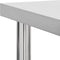 vidaXL - Keukenwerktafel - met - wielen - 60x30x85 - cm - roestvrij - staal