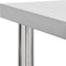 vidaXL - Keukenwerktafel - met - wielen - 60x45x85 - cm - roestvrij - staal