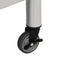 vidaXL - Keukenwerktafel - met - wielen - 80x45x85 - cm - roestvrij - staal