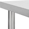 vidaXL - Keukenwerktafel - met - wielen - 80x45x85 - cm - roestvrij - staal