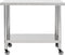 vidaXL - Keukenwerktafel - met - wielen - 80x60x85 - cm - roestvrij - staal