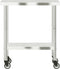 vidaXL - Keukenwerktafel - met - wielen - 82,5x55x85 - cm - roestvrij - staal
