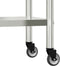 vidaXL - Keukenwerktafel - met - wielen - 82,5x55x85 - cm - roestvrij - staal