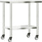 vidaXL - Keukenwerktafel - met - wielen - 82,5x55x85 - cm - roestvrij - staal