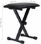vidaXL - Keyboardstandaard - en - -kruk - dubbel - versterkt - zwart