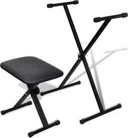 vidaXL - Keyboardstandaard - en - -kruk - verstelbaar