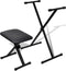 vidaXL - Keyboardstandaard - en - -kruk - verstelbaar