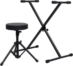 vidaXL - Keyboardstandaard - en - -kruk - zwart