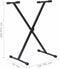 vidaXL - Keyboardstandaard - en - -kruk - zwart