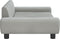 vidaXL Kinderbank 100x54x33 cm fluweel lichtgrijs