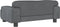 vidaXL Kinderbank 70x45x30 cm fluweel donkergrijs