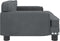 vidaXL Kinderbank 70x45x30 cm fluweel donkergrijs