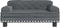vidaXL Kinderbank 70x45x30 cm fluweel donkergrijs