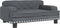 vidaXL Kinderbank 70x45x30 cm fluweel donkergrijs