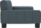 vidaXL Kinderbank 70x45x30 cm stof donkergrijs
