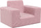 vidaXL Kinderbank zacht pluche roze