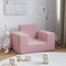 vidaXL Kinderbank zacht pluche roze
