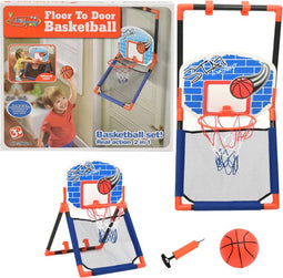 vidaXL - Kinderbasketbalset - multifunctioneel - grond - en - muur
