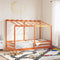 vidaXL - Kinderbed - met - bedhuis - 100x200 - cm - massief - grenenhout - wasbruin