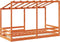 vidaXL - Kinderbed - met - bedhuis - 100x200 - cm - massief - grenenhout - wasbruin