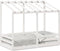 vidaXL - Kinderbed - met - bedhuis - 70x140 - cm - massief - grenenhout - wit