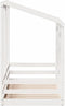 vidaXL - Kinderbed - met - bedhuis - 70x140 - cm - massief - grenenhout - wit