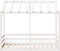 vidaXL - Kinderbed - met - bedhuis - 70x140 - cm - massief - grenenhout - wit