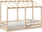 vidaXL - Kinderbed - met - bedhuis - 75x190 - cm - massief - grenenhout