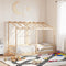 vidaXL - Kinderbed - met - bedhuis - 75x190 - cm - massief - grenenhout