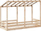 vidaXL - Kinderbed - met - bedhuis - 75x190 - cm - massief - grenenhout