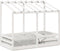 vidaXL - Kinderbed - met - bedhuis - 80x160 - cm - massief - grenenhout - wit