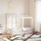 vidaXL - Kinderbed - met - bedhuis - 80x160 - cm - massief - grenenhout - wit