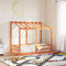 vidaXL - Kinderbed - met - bedhuis - 80x160 - cm - massief - grenenhout - wasbruin