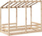 vidaXL - Kinderbed - met - bedhuis - 80x160 - cm - massief - grenenhout