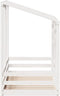 vidaXL - Kinderbed - met - bedhuis - 80x160 - cm - massief - grenenhout - wit