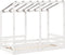 vidaXL - Kinderbed - met - bedhuis - 80x160 - cm - massief - grenenhout - wit