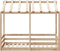 vidaXL - Kinderbed - met - bedhuis - 80x160 - cm - massief - grenenhout