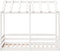 vidaXL - Kinderbed - met - bedhuis - 80x160 - cm - massief - grenenhout - wit